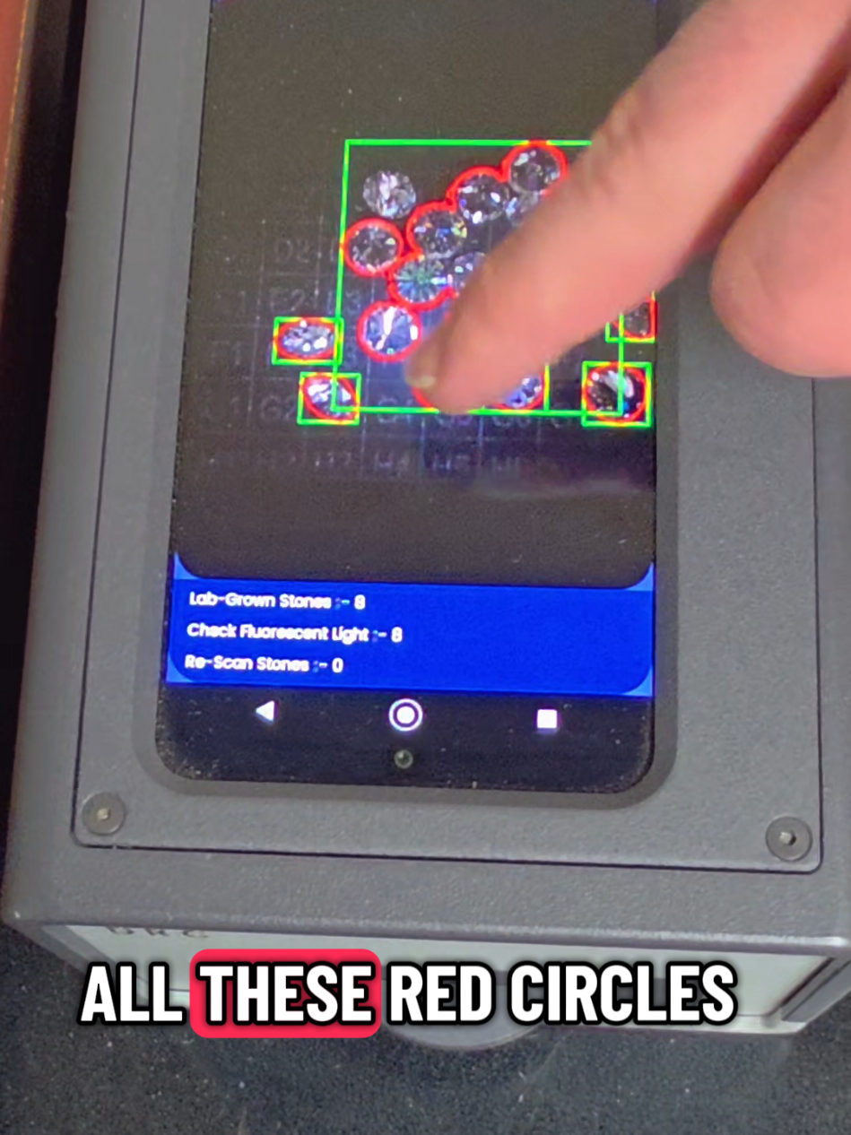 How to check if you have real Lab Grown Diamonds #labgrowndiamonds #diamonds #jewelrytiktok #diamondtester #jewelry 