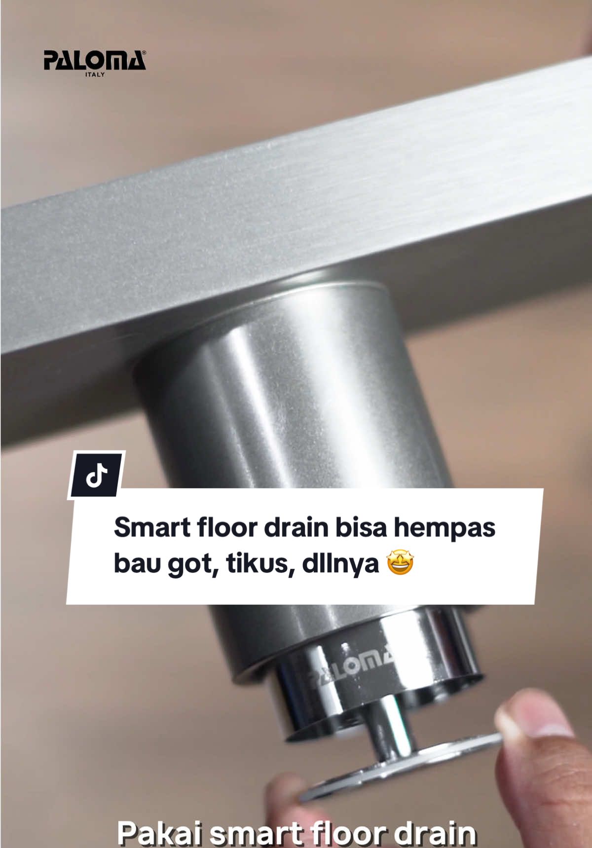 Solusi bikin kamar mandi kamu terbebas dari bau got, kecoa, tikus, dllnya. Smart floor drain ini sudah ada katub otomatis & saringan berkapasitas lebih besar ✨  #smartfloordrain #floordrain #saringangot #hardware #paloma 