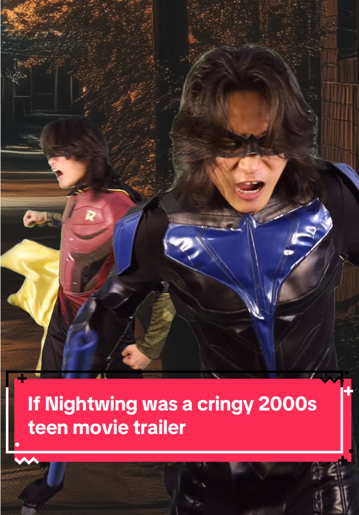 If Nightwing was a cringy 2000s teen movie trailer #2000s #nightwing #dcu #teentitans #dynamicduo 