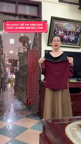 ÁO Cotton XINH QUÁ - Lại MÁT nữa - Mà đang đc TRỢ GIÁ RẺ lắm nha Ce #aocotton #aocroptop #thoitrangnu #thoitrangtrungnien #nhungle64 