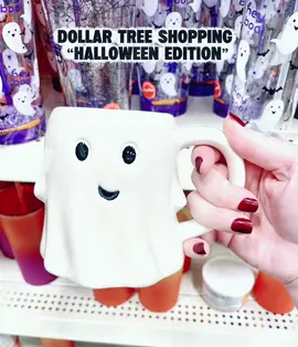 @Dollar Tree is officially in Halloween mode! 🎃🕷️Mugs, socks, spooky cups + more that you need in your cart👻🛒 Who else lives for Halloween finds like these? 🖤🕸️👀✨ #dollartreefinds #halloween #shopping #haul#CapCut 