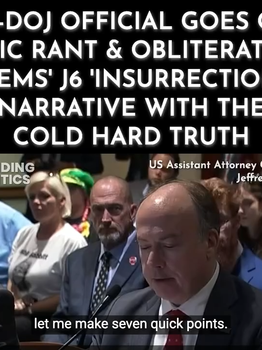 Ex-DOJ Official Goes on Epic Rant & Obliterates Dems' J6 'Insurrection' Narrative with the Cold Hard Truth #republican #breakingnews #president #parati #paratii #trump2025 #teamtrump