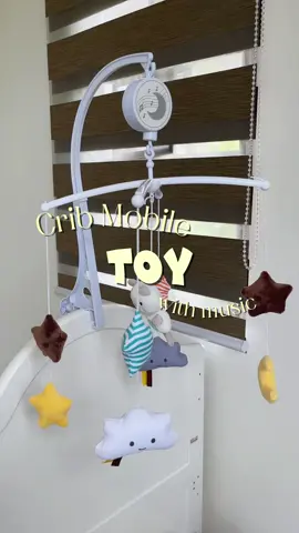 Crib mobile toy with music for your baby ❤️  #MomsofTikTok #cribmobile #newbornessentials #babyessentials #fyp 