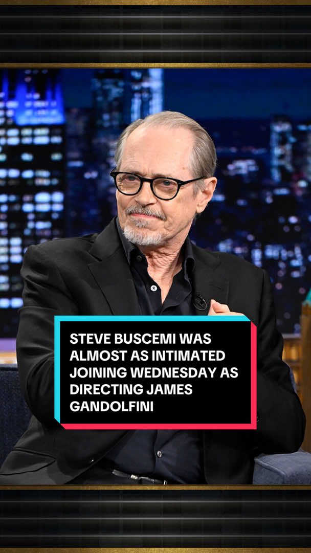 Steve Buscemi was almost as intimidated by joining the @Wednesday Netflix cast as directing James Gandolfini in The Sopranos 😳 #FallonTonight #TonightShow #SteveBuscemi #Wednesday #TheSopranos 