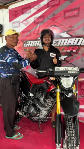 Alhamdulillah sold out satu unit CRF tahun 2023 Otw ke Rantau Prapat🔥🤟🏻  • Stok ready minat/Order  ☎️Tlp/wa : ‪0821‑6559‑2909 #garasiembonkmotor #crf150l #fyp #honda #crf 