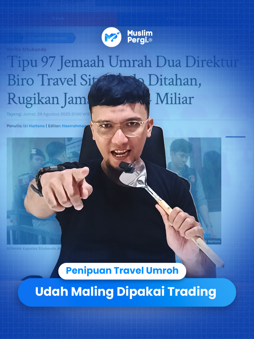 “Ibadah adalah perjalanan suci, jangan biarkan dirusak penipu.” Kasus penipuan travel umroh kembali terjadi, kali ini di Situbondo. 97 jamaah kehilangan tabungan dan harapan karena tergiur janji manis “umroh murah”. 🔎 Pelajari pelajarannya: ✔️ Pastikan travel berizin resmi Kementerian Agama ✔️ Jangan mudah tergoda harga terlalu murah ✔️ Pilih biro yang transparan & terpercaya Jangan biarkan mimpi suci kita dihancurkan oleh keserakahan segelintir orang. Mari saling mengingatkan dan lebih waspada. #umroh #makkah #travel#travelumroh #penipuan #ibadah