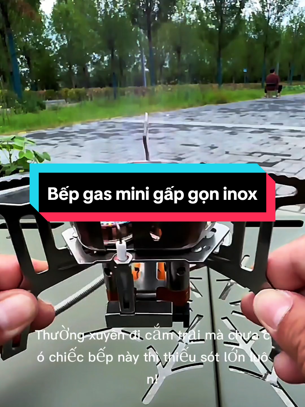 Bếp gas mini gấp gọn inox #bepgasmini #bepgainoxgapgon #bepgagapgondulich #bepgagapgondanang #begadulich 