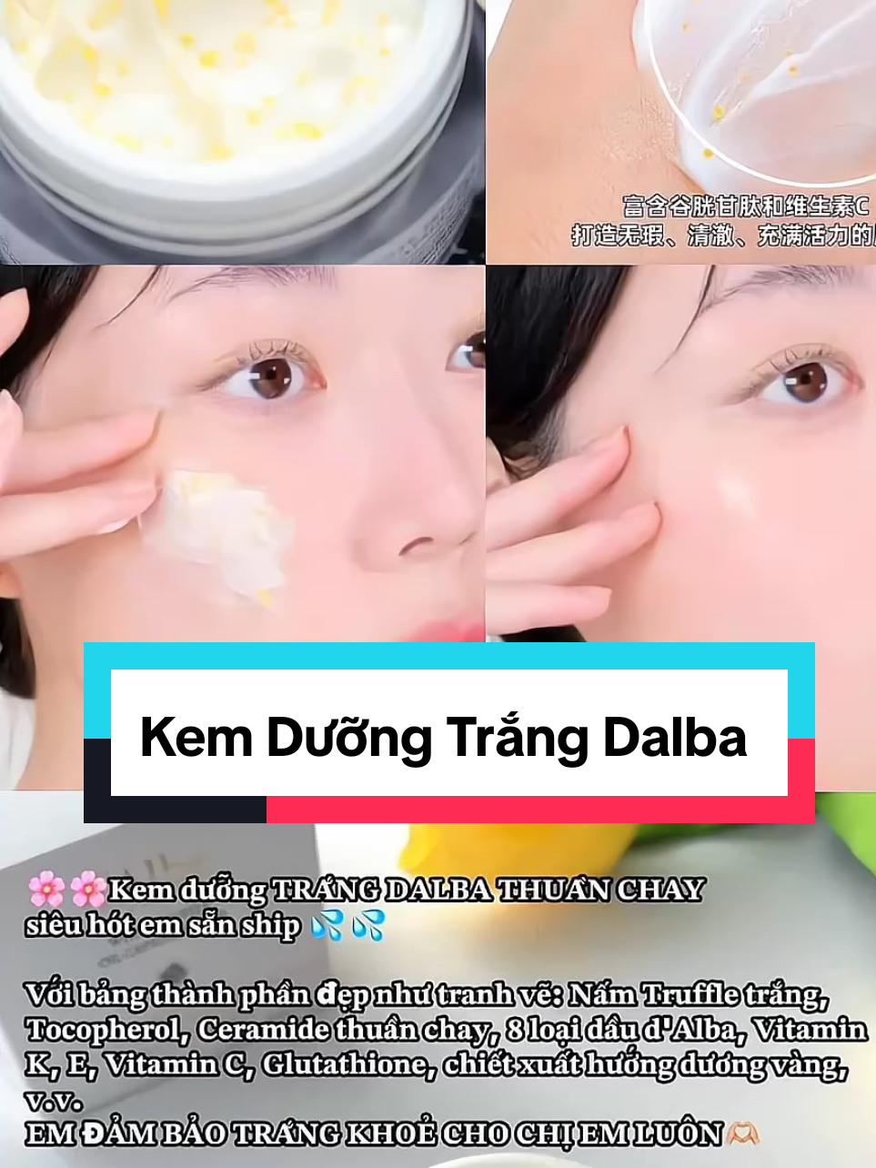 🌾Kem dưỡng da d'Alba Vita Toning Capsule Cream 🍀 55gKem viên nang săn chắc VITA Dalba😘 Làm trắng da & cải thiện nếp nhăn 🍅🍅🌾#duongda #dalba #kemtrangda #facecream #whitening @NaLy Tuyet 🇲🇾 @NaLy Tuyet 🇲🇾 @NaLy Tuyet 🇲🇾 