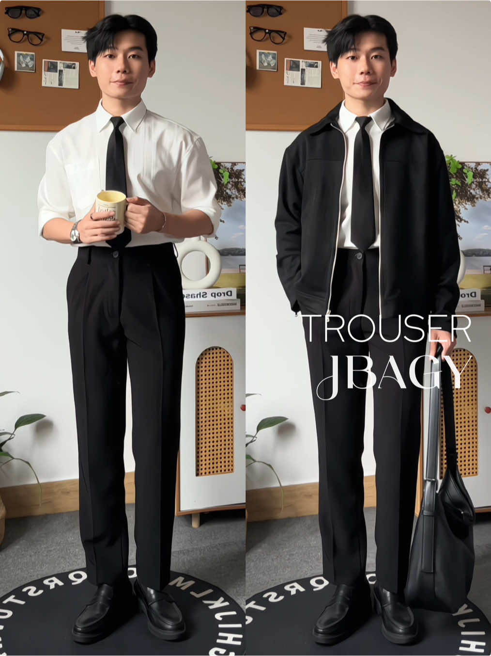 Quần dáng baggy mà tôi hay rcm ae, vừa đẹp mà còn dễ mix đồ nữa #goclamdep #viethungm7 #quanau #quantaynam #jbagy 