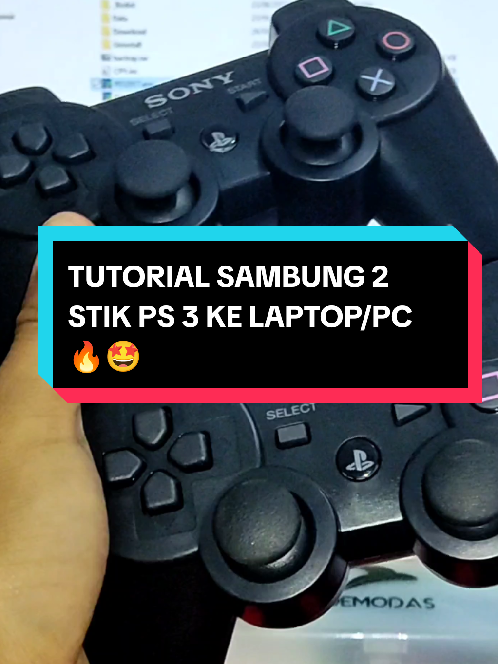 Tutorial sambung 2 stick ps 3 ke laptop/PC 🔥😎 #gamepadbluetooth #gamepadwireless #stikwireless #stikps3 #fypシ 