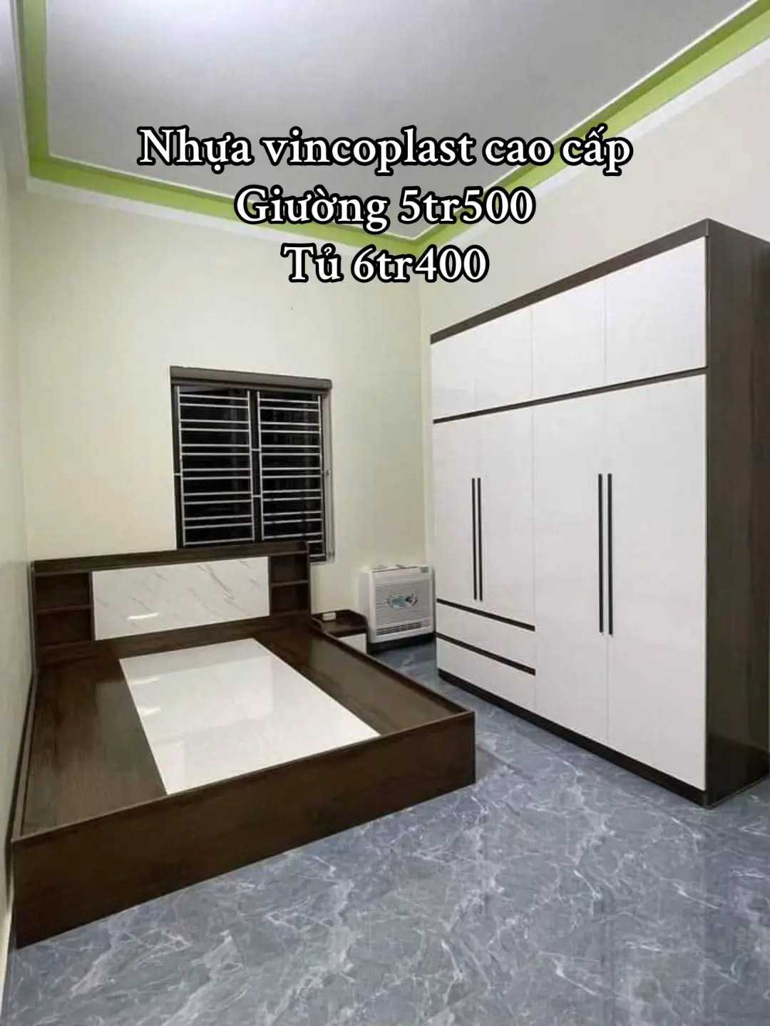 Bộ giường tủ nhựa vincoplast cao cấp #noithat #noithatdep #thietkenoithat #noithatphongngu #thietkephongngu 