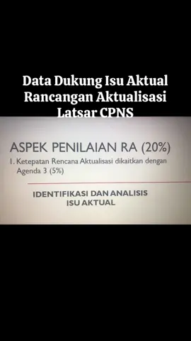 Data Dukung Isu Aktual Penyusunan Rancangan Aktualisasi Latsar CPNS #cpns #latsarcpns #rancanganaktualisasi #judulaktualisasilatsarcpns #coaching