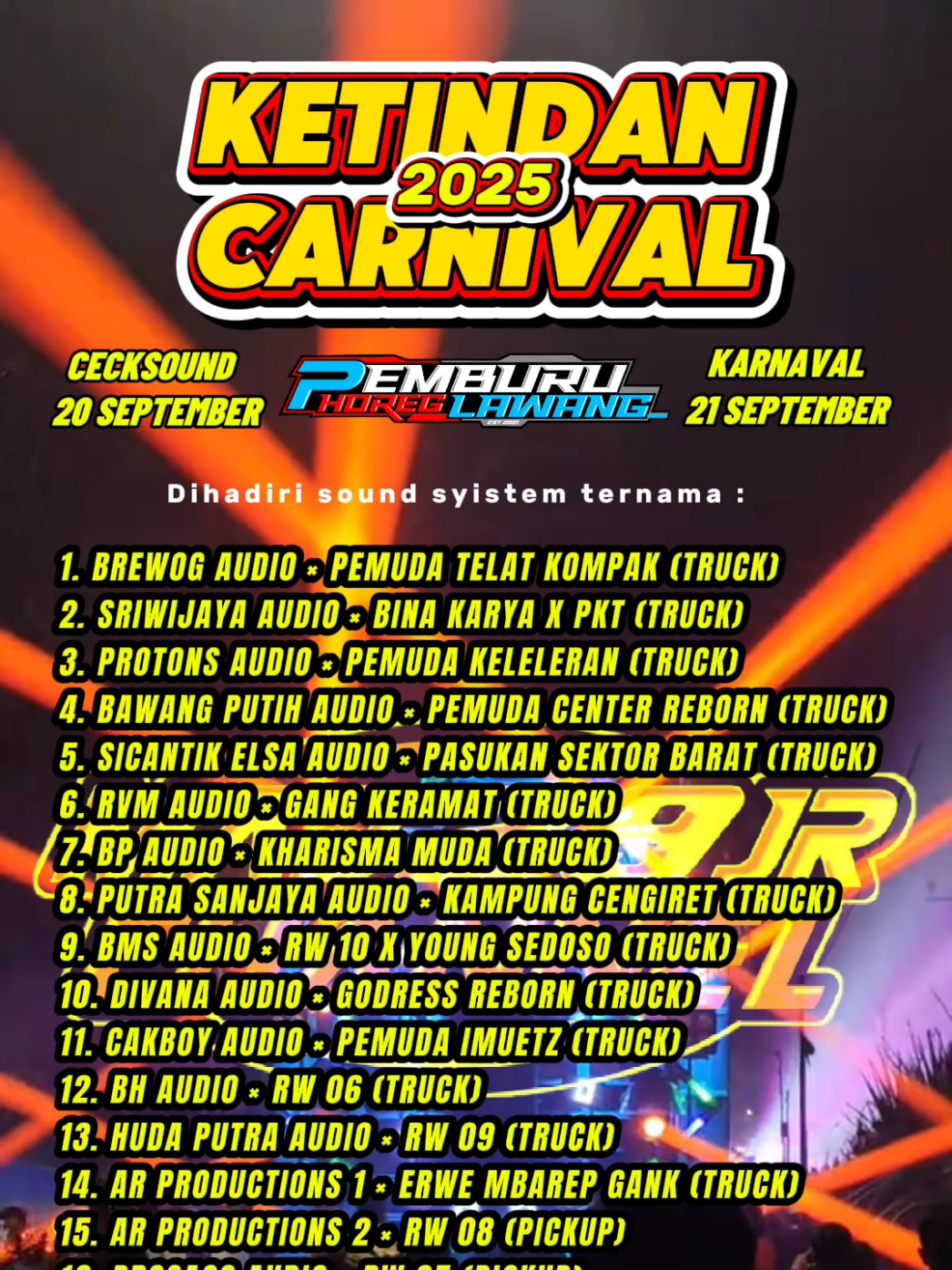 ALL IN KARNAVAL KETINDAN LAWANG 2025 BOLO!! 🔥🔥🔥 siapno sangu e bolo 🖐🖐🖐 @soundkontenofficiall @soundsystembattle  @pemburuhoreg_karangploso @pemburu_horeg_surabaya @pemburuhoreg322 @ph_batu @pemburu_horeg_kesel  #karnaval #karnavalsoundsystem #ketindan #ketindanlawang #karnavalketindan #karnavalketindanlawang #karnavalketindan2025 #daftarsoundkarnavalketindanlawang2025 #lawang #karnavallawang #horeg #brewogketindanlawang #karnavalmalang #karnavalhariini #ceksoundkarnavalketindan #sound #soundsystem #pemburuhoreglawang_ #malanghits #malang24jam 