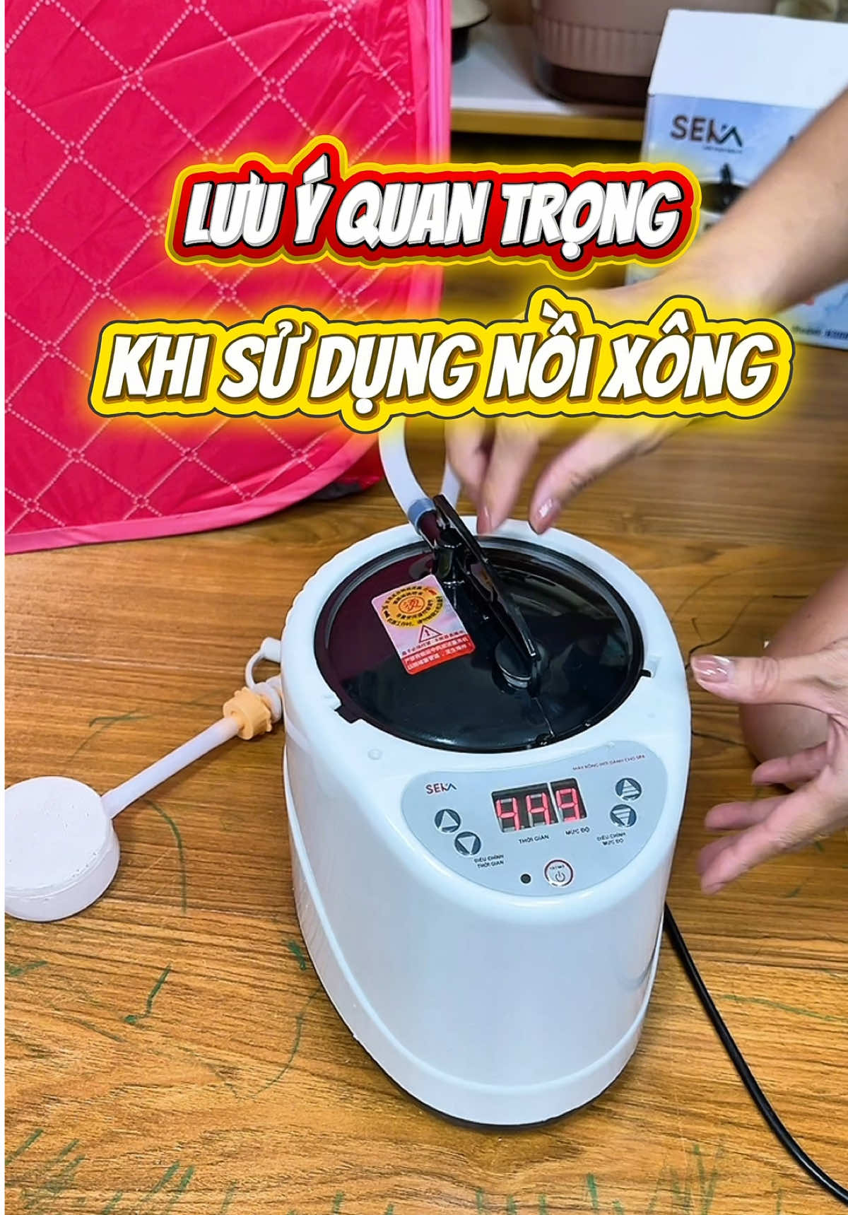 Lưu ý rất quan trọng khi sử dụng nồi xông hơi toàn thân nhé cả nhà #noixonghoi #leuxonghoi #xonghoitainha 