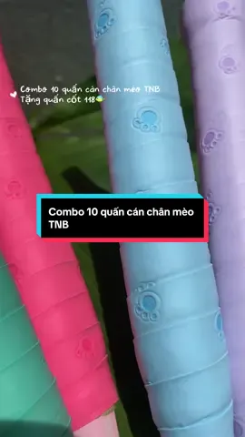 Quấn cán dùng êm, hoạ tiết xinh , có 15 màu lựa chọn #quancanchanmeotnbsport2 #quancanchanmeo #quancanvotcaulong #quancanchanmeotnb #caulongphongtrao 