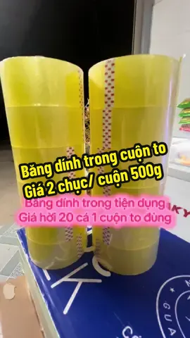 Băng dính trong đóng hàng bản to 4.5cm nặng 0,5kg, giá chỉ có ở toptop