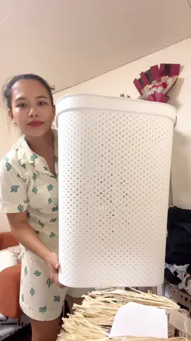 Aesthetic na laundry basket #laundrybasket #rattanlaundrybasket #aestheticlaundrybasket #laundrybasketstorage 