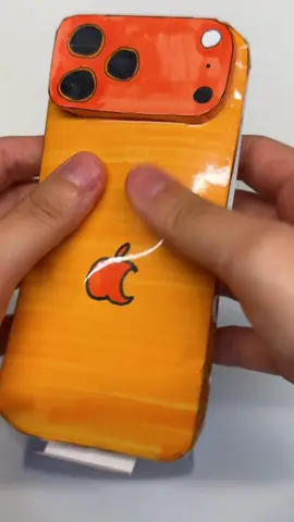Iphone 17 pro Orange🍊 unboxing #satisfying #asmr #papercraft #DIY #craft 