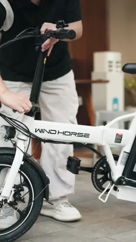 Cheap and foldable Electric Bike #windhorse #ebike #commuter #lightweight #rushready2025 