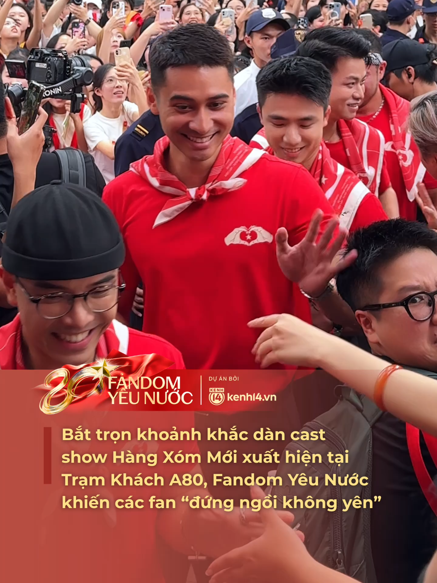 Bắt trọn khoảnh khắc dàn cast show Hàng Xóm Mới xuất hiện tại Trạm Khách A80, Fandom Yêu Nước khiến các fan “đứng ngồi không yên” #FandomYeuNuoc #HangXomMoi #NinhDuongStory