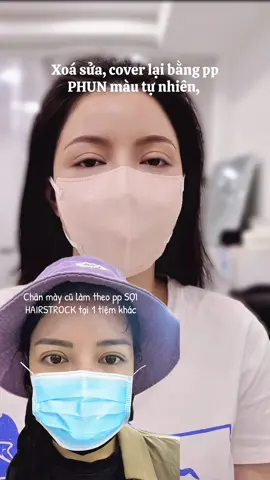 Cover trên nền xoá laser, nên cần làm nét dáng mày 1 chút, để không bị lem nhem với vết mực cũ, sau bong sẽ tan tự nhiên hơn #reviewrejuvabyjang #chanmaytrangnon #jang #jangleeqe #lamchanmaydep 