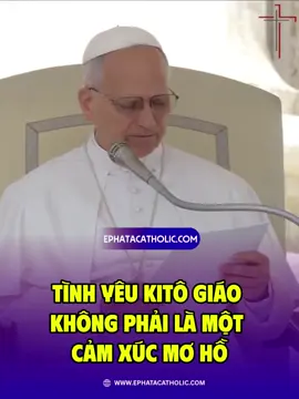 ĐTC LÊÔ: Tình Yêu Kitô giáo không phải là một cảm xúc mơ hồ #CatholicChurch #PopeLeoXIV 
