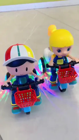 Đồ chơi em bé đạp xe quay tròn có nhạc và đèn cho bé yêu #dochoitreem #dochoi #dochoichobe #dochoidethuong #dochoixe 