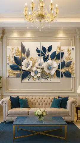 hiasan dinding bunga 3D keren banget  #ruangtamu #lukisandinding #hiasandinding #interiordecor #creatorsearchinsights 