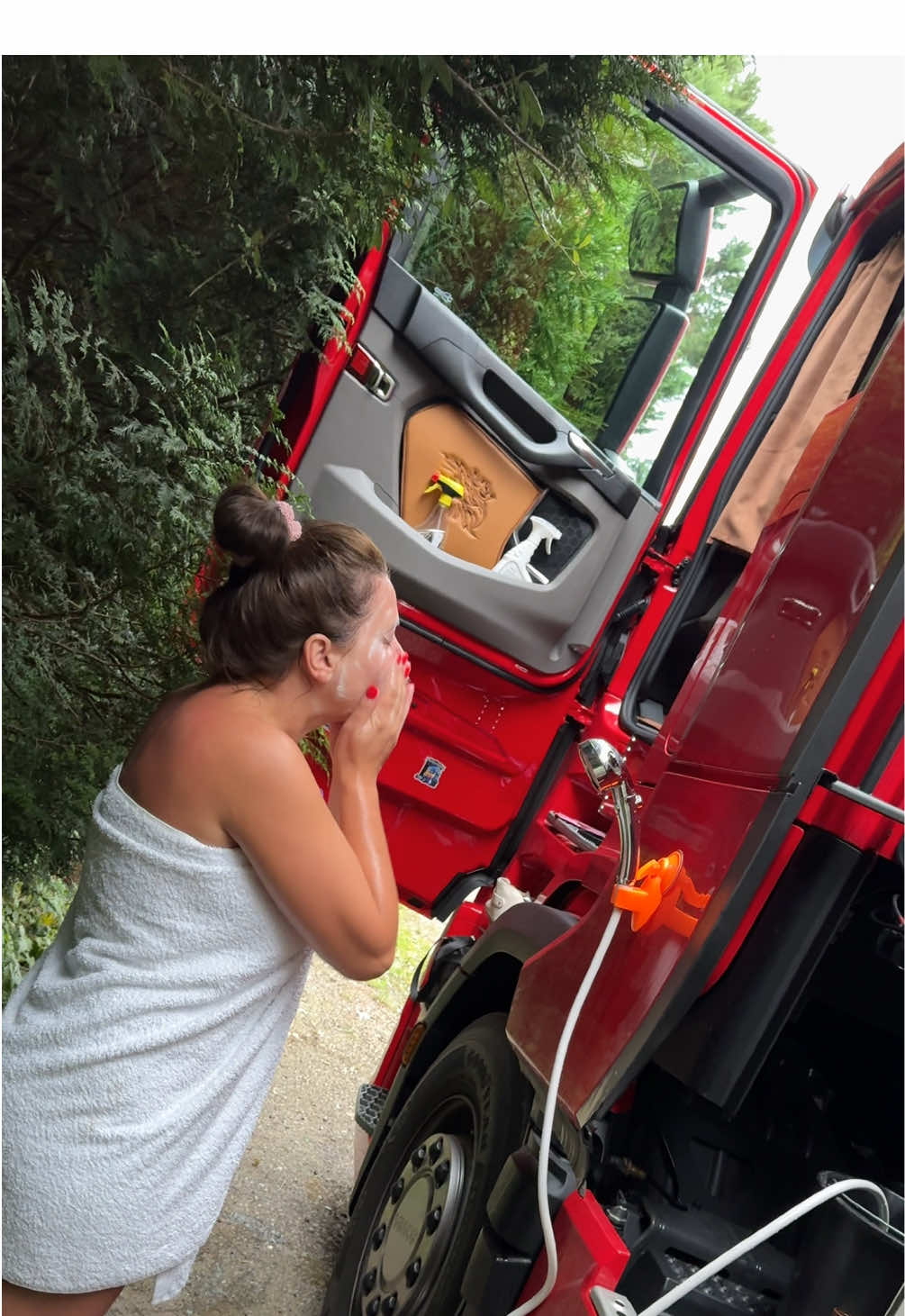 #trucklife #truckgirl #kobietawciezarowce #prysznicturystyczny #zyciewciezarowce 