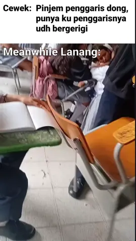 apapun yg lurus auto jadi penggaris jir 😹 .  cr: fb/Angga Satria #shitpost #viral #xyzbca #meme #bismillahfyp 