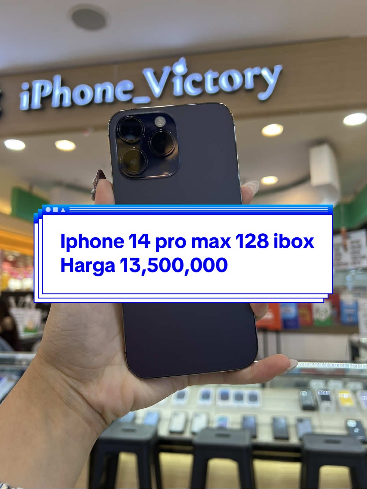 Iphone 14 pro max 128 ibox Harga 13,500,000 #tangcitymalltangerang #iphonesecond #iphonekredit #murah #iphone14promax @iPhone Victory tangcity mall 