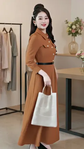 Vây thiết kế dáng A siêu xinh #thoitrangnu #bodotrungnien #aothunnu #damtrungnien 