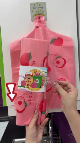 Túi rác sinh học Hồng Đào Thơm Mùi Đào #timelyvn #tuiractuhuy #giadungtienich 