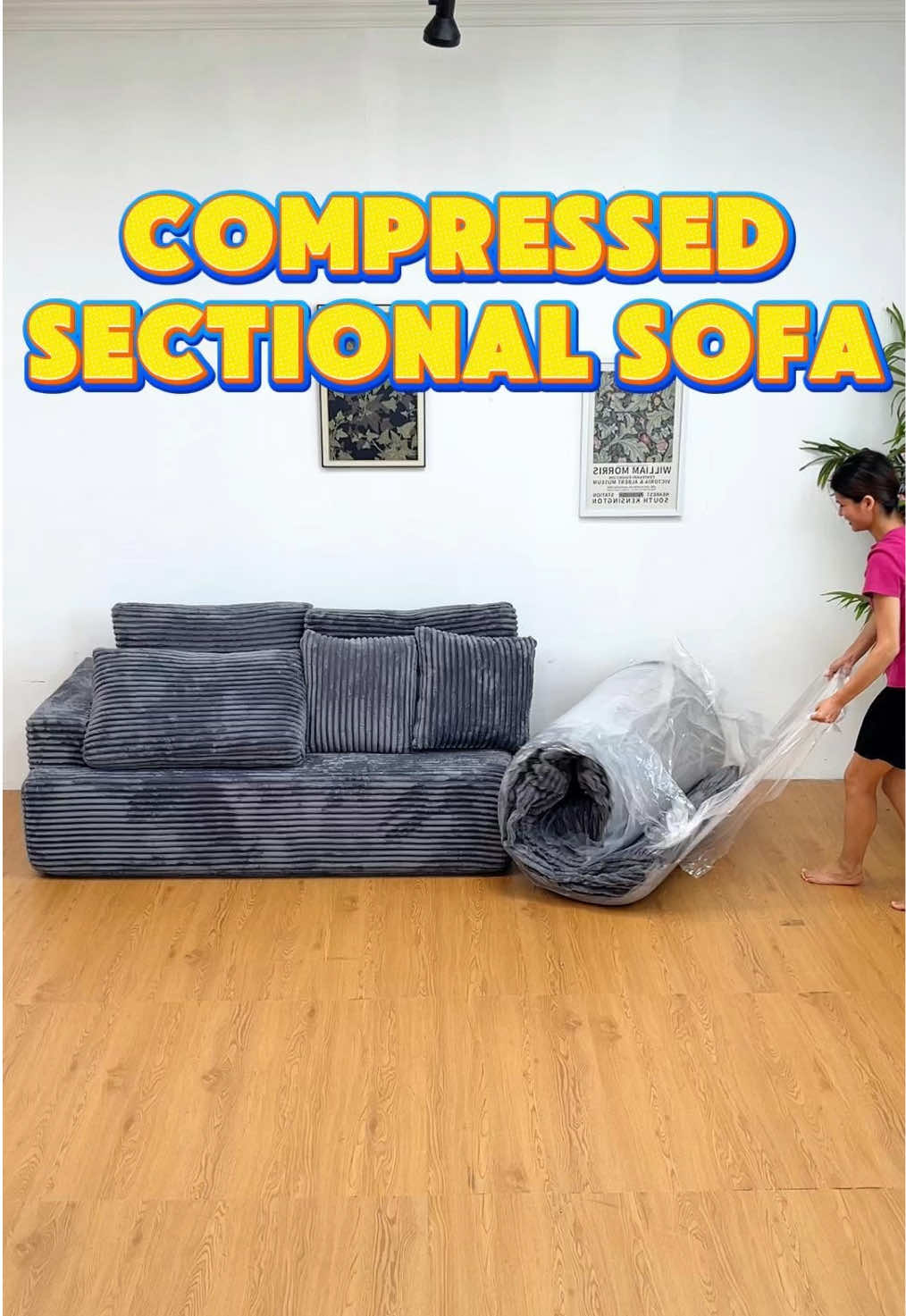 compression combination sofa is so interesting😁#sofa #sofas #compressionsofa #compressedsofa #furniturefactory #couch #furniture #factory #sofafactory #furniturestore #business #newfurniture 