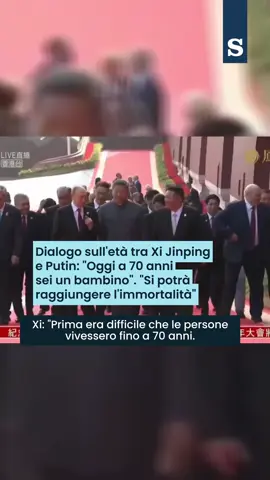 Dialogo sull'età tra Xi Jinping e Putin: 