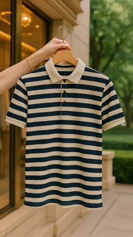 Kemeja Pria Lengan Pendek Stripe Kaos Polo Pria Premium kaos pria keren baju kaos kerah pria #kemeja #kaos #kaosmurah #kaosviral 