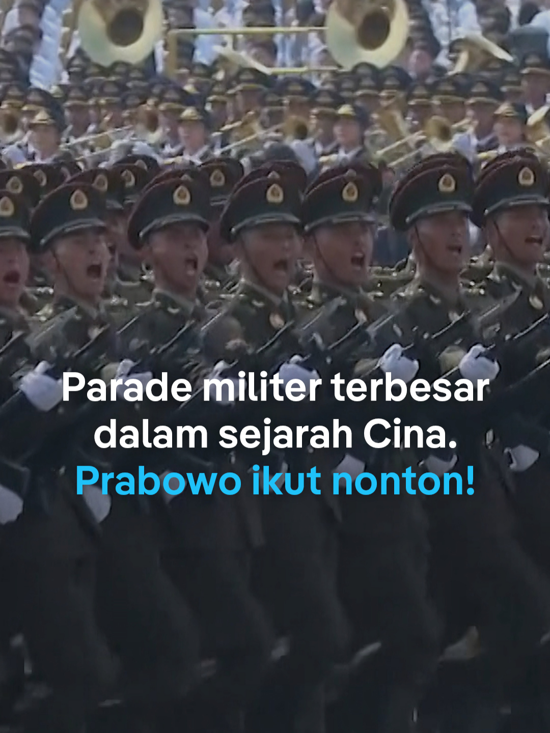 Presiden RI Prabowo Subianto ikut menyaksikan parade militer Cina secara langsung pada Rabu (03/09) waktu setempat. Ini adalah parade militer terbesar dalam sejarah Cina. Presiden Rusia Vladimir Putin dan Pemimpin Korea Utara Kim Jong Un juga hadir sebagai tamu kehormatan. 📹 @dwnews