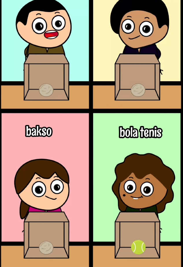 Bakso Vs Bola Tenis #WePlay #KeseruanWePlay #WhoistheSpy #WhostheSpy #swiweet 