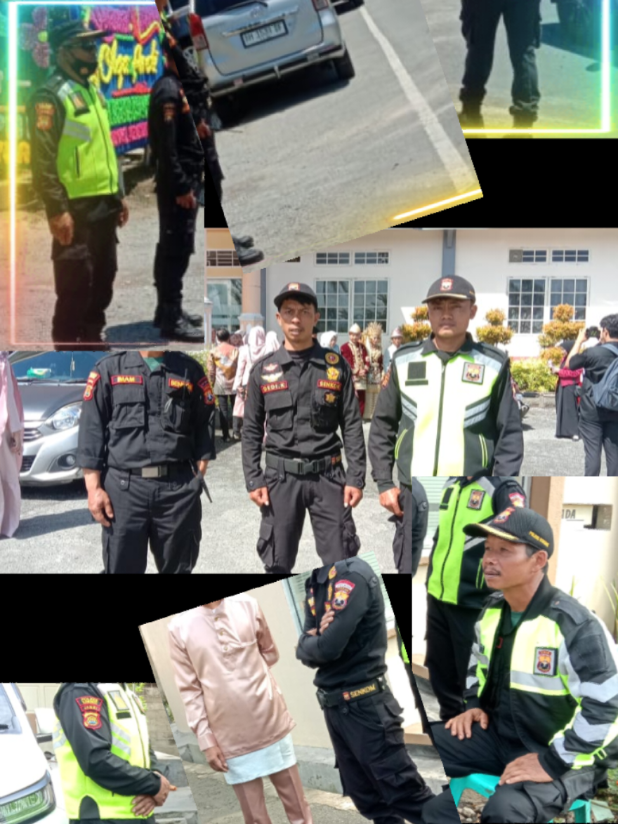 Sungai penuh, 4 September 2025 Personil Senkom kerinci giat pengamanan Resepsi Pernikahan Anak Kepala Kesbangpol Kabupaten Kerinci Bpk. Dr. Redi Asri, SH, MH