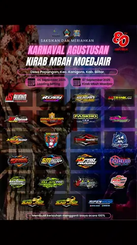Kirab Mbah Mudjair #blitarjawatimur #karnavalsoundsystem #papungankarnival 