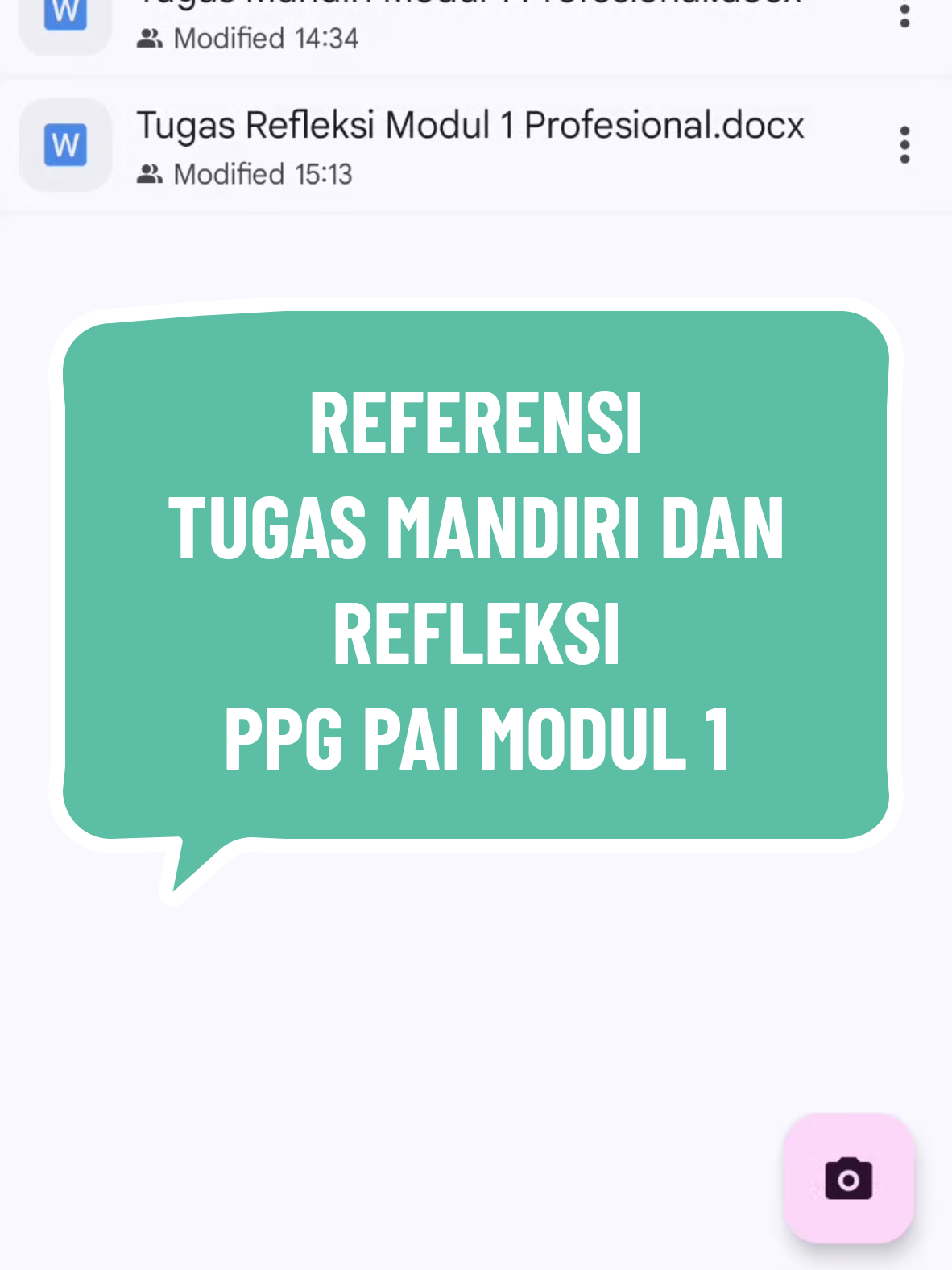 Referensi Tugas Mandiri dan Tugas Refleksi PPG PAI Modul 1 Profesional. Yang mau akses file-nya langsung klik aja link di bio ya 😊 #referensitugasrefleksi  #tugasrefleksi #tugasmandiri #tugasmandirimodul1 #tugasmandiripai 