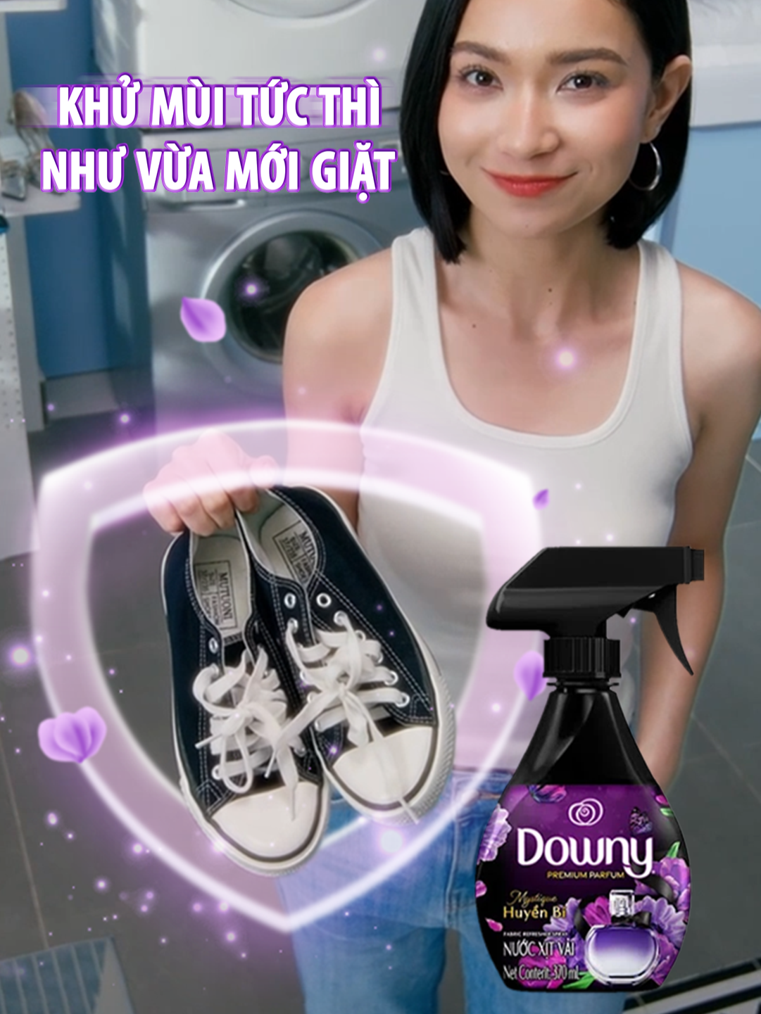 Lười giặt giày? Xịt Downy ngay đánh bay mùi khó chịu! #PGVietnam #Downy #XitVaiDowny #XitDownyNgay