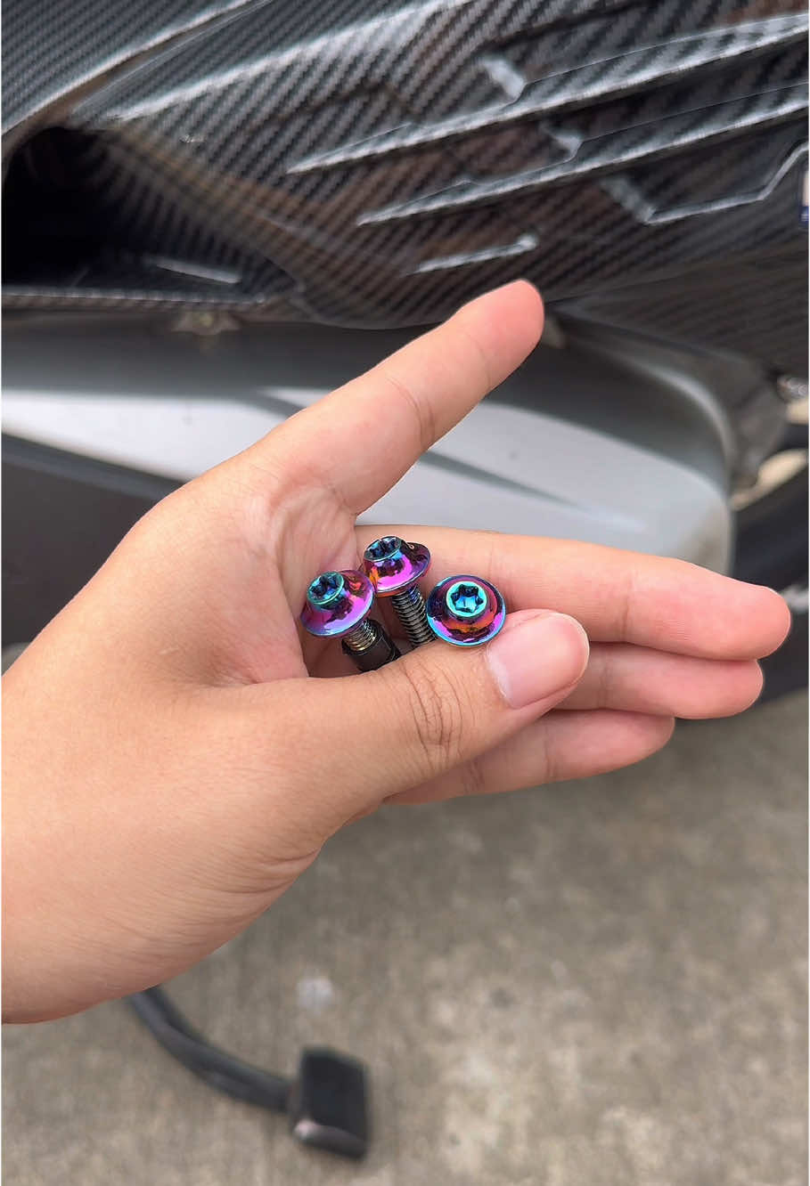 สกรูโลหะผสมไททาเนียมทำให้ PCX ของคุณเย็นลง😎#pcx160 #pcx1602025 #pcx #pcx2024thailand🇹🇭 #สกรู 