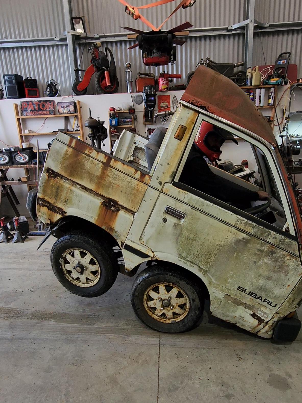 Shortest Kei truck under construction on YouTube 