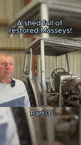 A shed full of restored Masseys! #farming #farmlife #fyp 
