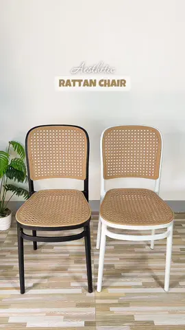 Grabe sobrang ganda ng Rattan Style Dining Chair na to ang ganda ng quality makapal, matibay at napaka aesthetic! 🥰💯 #rattanchair #chair #diningchair #plasticchair #highqualitychair #aestheticchair #upuan #homefinds 