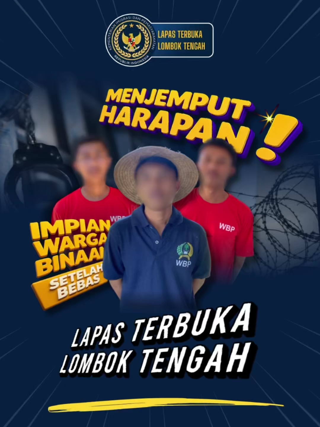 Halo semeton lapaska 👋🏼 Setiap langkah menuju kebebasan adalah awal baru. ✨ Bagi warga binaan, impian setelah bebas bukan hanya tentang keluar dari jeruji, tapi juga membuka lembaran hidup baru, kembali merangkul keluarga, berkarya, dan memberi arti bagi sesama. 🌿 Mari bersama kita dukung mereka menjemput harapan. 🙌🏼 @Drs. Agus Andrianto, S.H., M.H  @Gun Gun Gunawan @Kemenimipas RI  @Ditjen Pemasyarakatan  #kemenimipas #infoimipas #pemasyarakatan #lapaskaloteng #sejukberhati