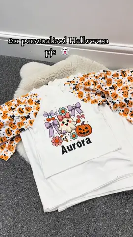 Over 100 sold 🤍 #halloween #matchingpjs #pj 