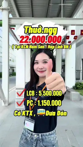 🔥 Bắc Bờ Linhhh 🔥 Công ty nào hótttt thế ??? Thưo.ng tận 22🍠 ở Bắc BLing!!!! #tuyendung #tuyendungxinh #tuyenlaodongphothong #tuyenlaodong #tuyendunglaodong #vieclam #bacninh #vieclamluongcao #bacninh99 #goertek_vina #kcnquevo1 #ytp #yfp 