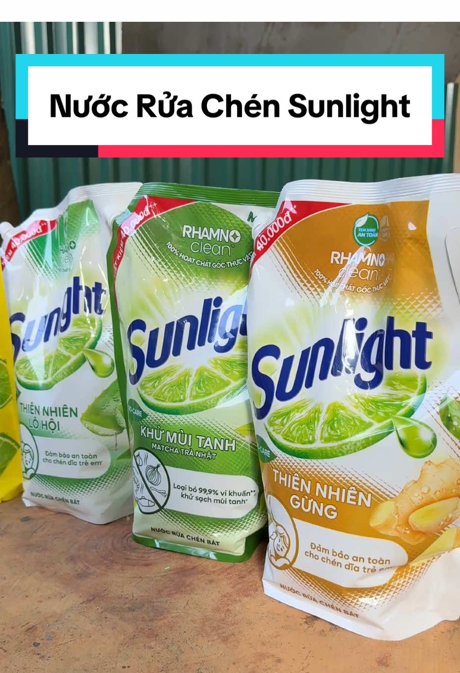 Nước Rửa Chén Sunlight Thiên Nhiên Dạng Túi Lớn #sunlight #nuocruachen #thiennhien #chobe 